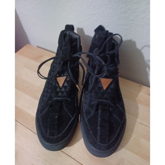 K1X by Patrick Mohr MK5 Black Suede Sneaker Size 7 US ,EU 40 Designer Rare main image 12